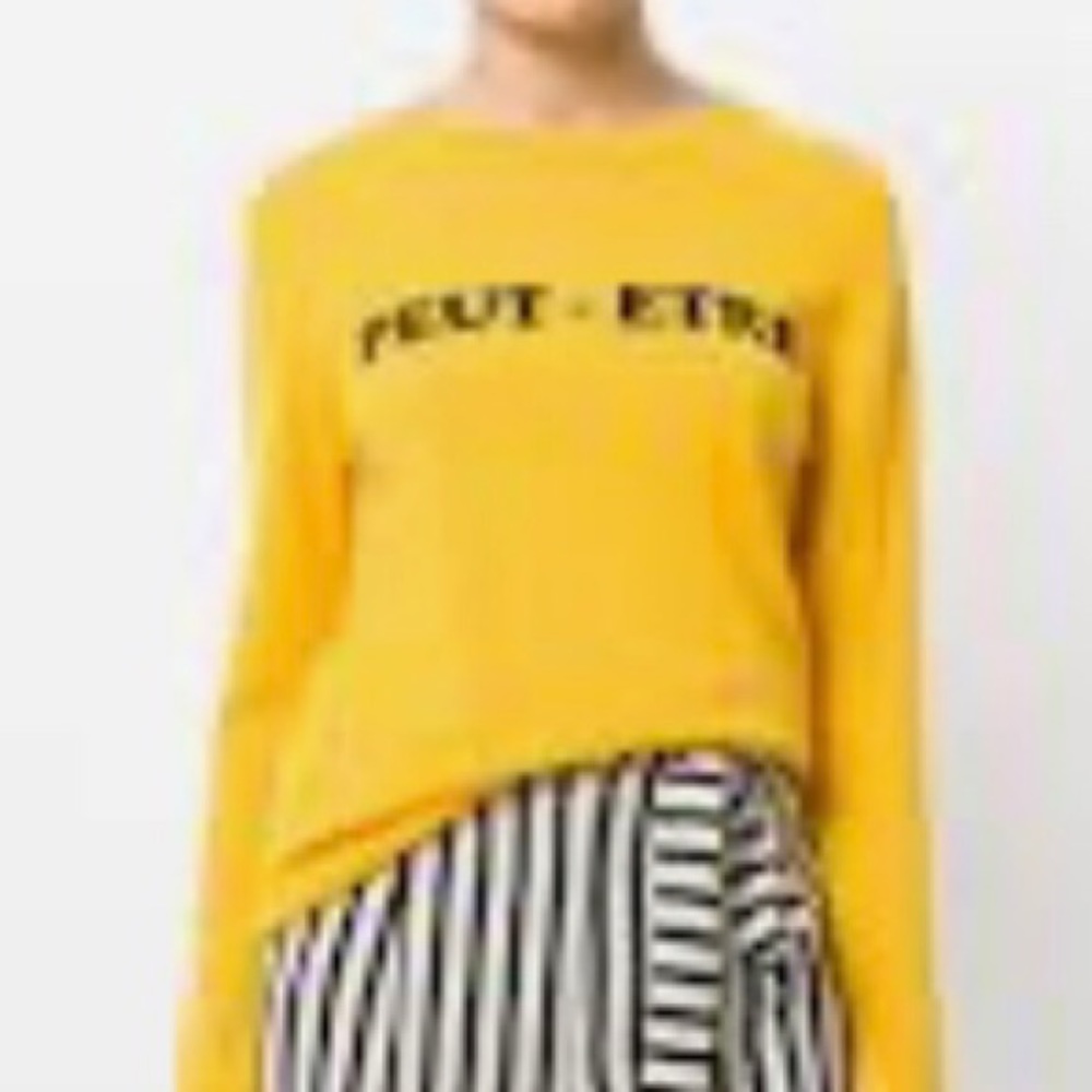 cashmere sweater "maybe" in french 100 % cashmere